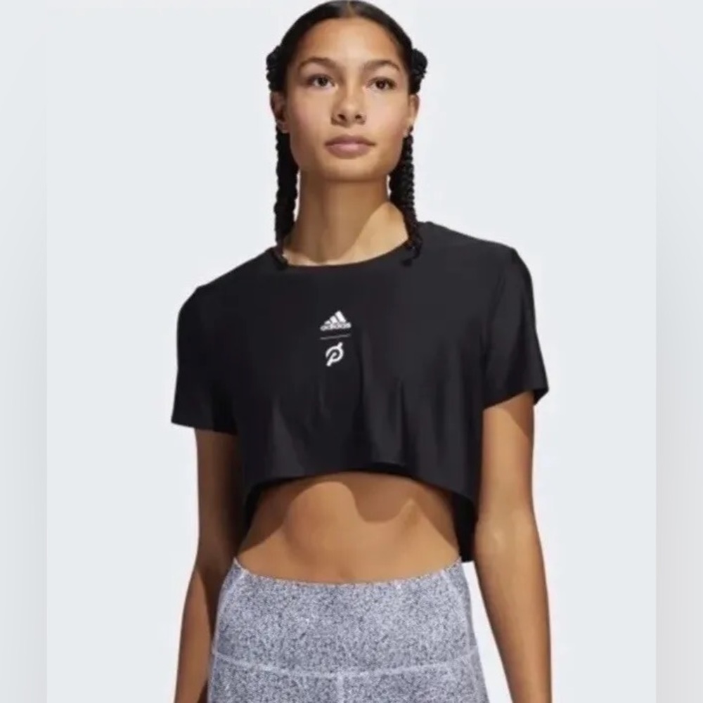 ADIDAS x Peloton black crop top